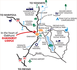 Oakhurst Lodge Map